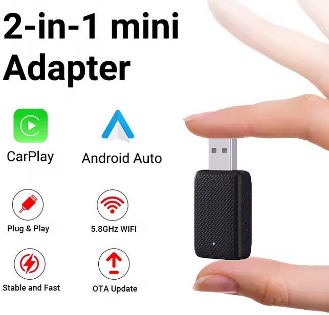 Android / Apple carplay Wifi & Bleutooth nieuw plug&play, Ophalen of Verzenden, Nieuw
