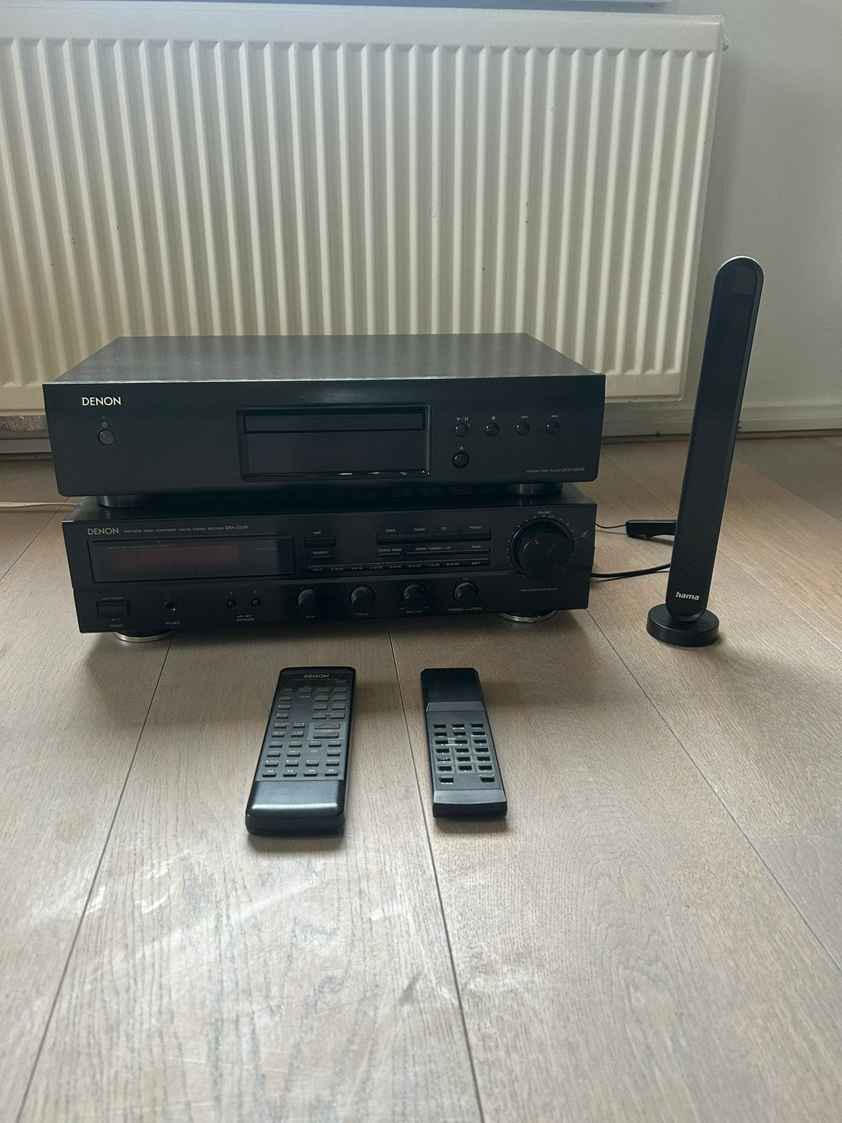 Denon DCD - 520AE + DRA335R Audioset, Ophalen, Gebruikt, Overige merken