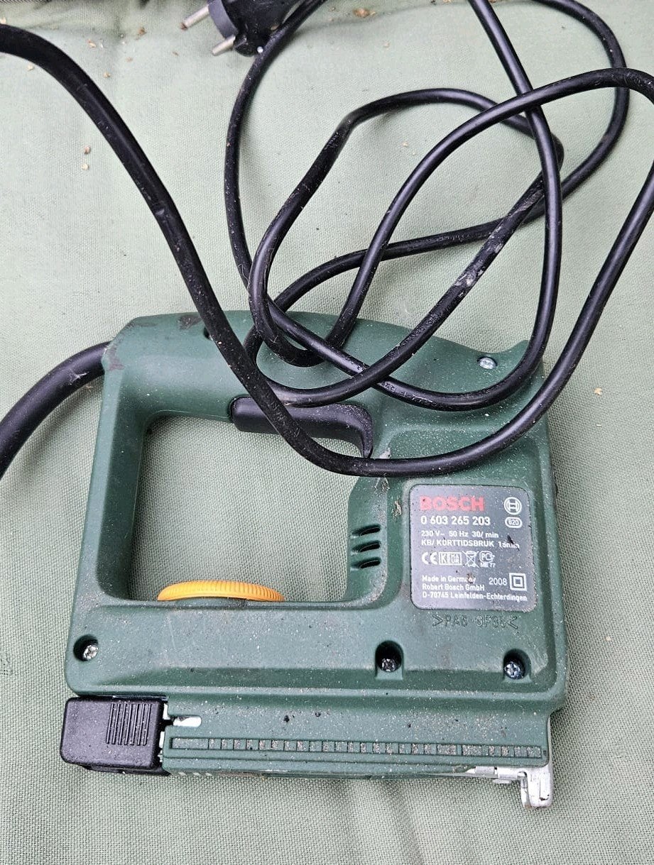 Bosch Elektrische Tacker - Model 0 603 265 203, Ophalen of Verzenden, Gebruikt, Tacker/nietmachine, Bosch