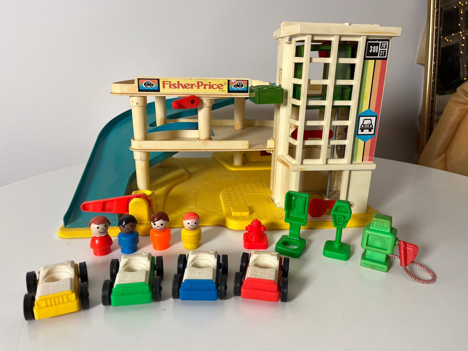 Fisher Price little people Garage # 2504 vintage / retro, Ophalen of Verzenden, Gebruikt, Speelset