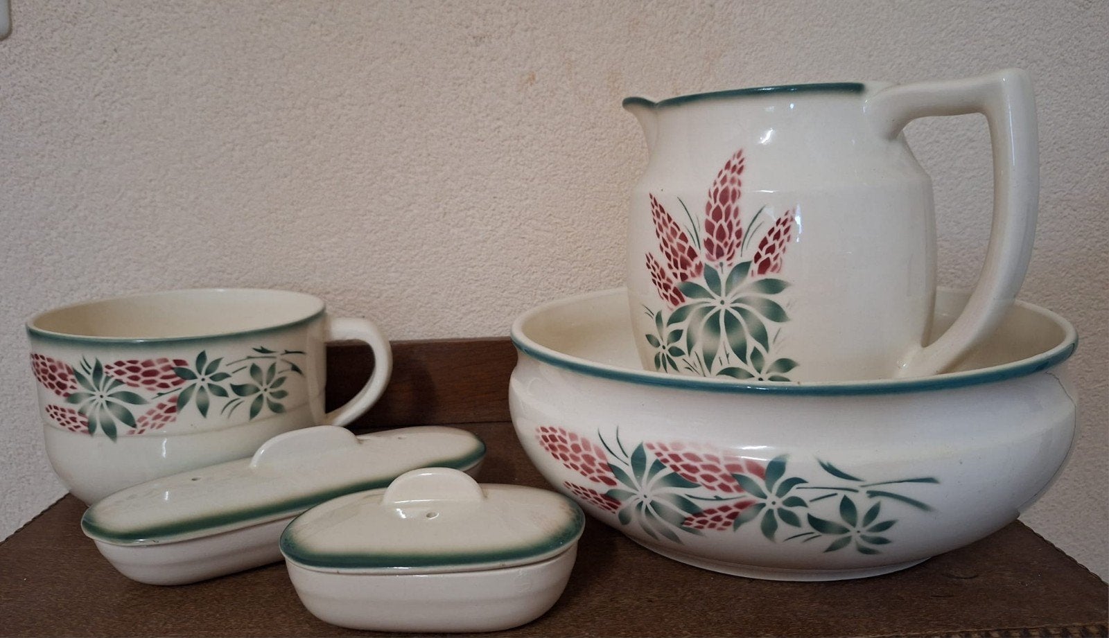 complete antieke lampet stel, Antiek en Kunst, Ophalen