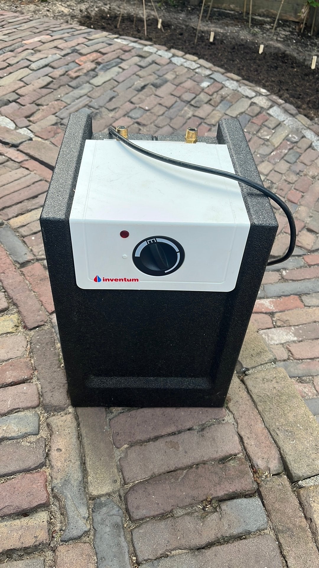 Inventum Q10 HF Boiler + Ikea kraan goud, Ophalen, Boiler, Minder dan 20 liter, Minder dan 3 jaar oud