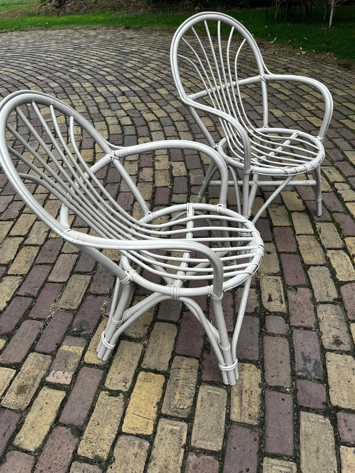 Rotan stoelen, Ophalen, Gebruikt, Twee, Overige kleuren