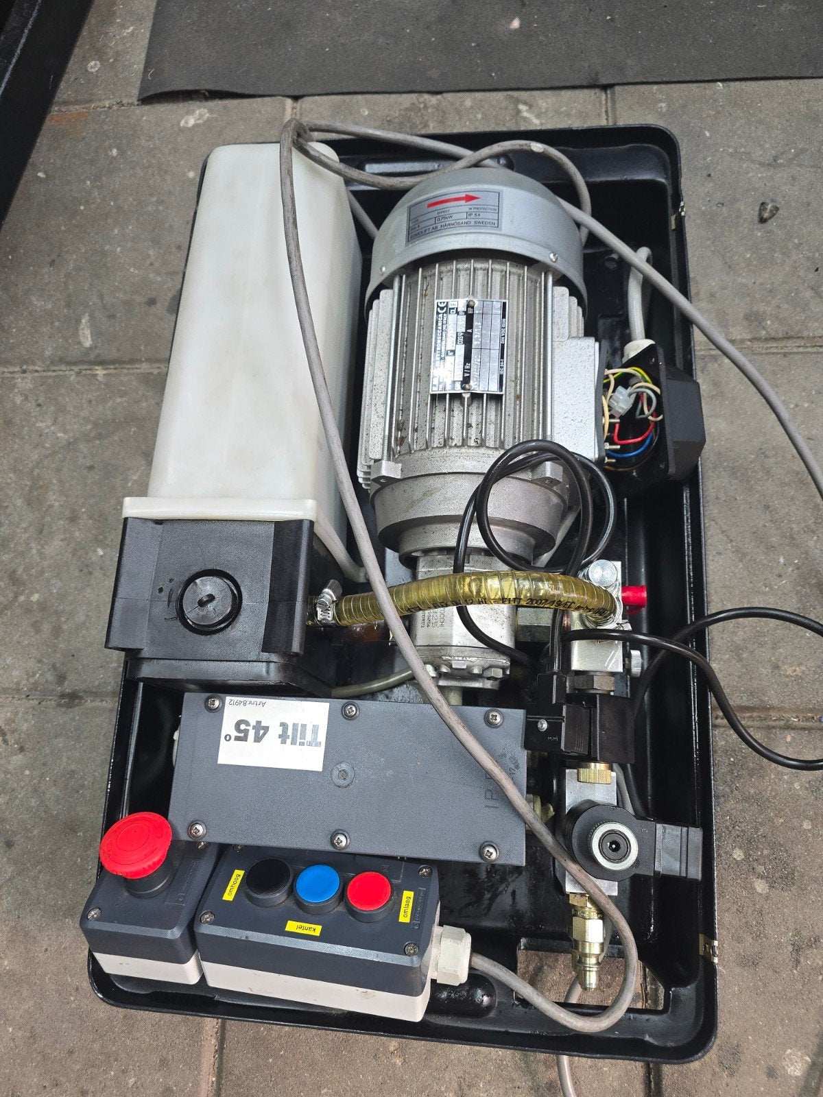 Hydraulische cilinders incl motor. en schakels, Ophalen, Gebruikt