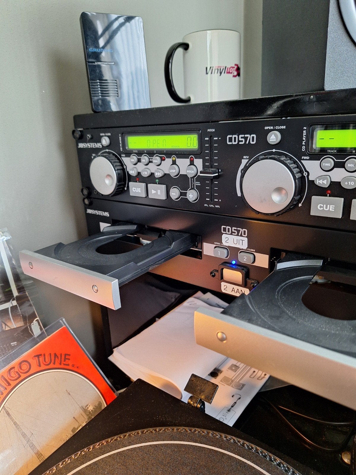 dubbele cd speler JB systemen 570, Ophalen of Verzenden, Zo goed als nieuw, Overige merken