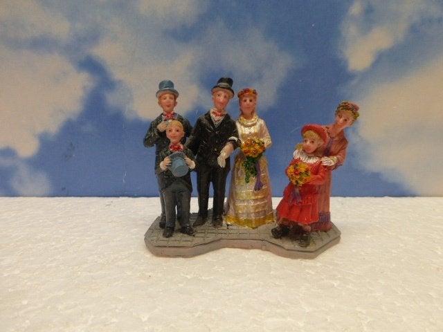 lemax wedding portret kerstdorp poppetjes figurines bruiloft, Ophalen of Verzenden, Zo goed als nieuw