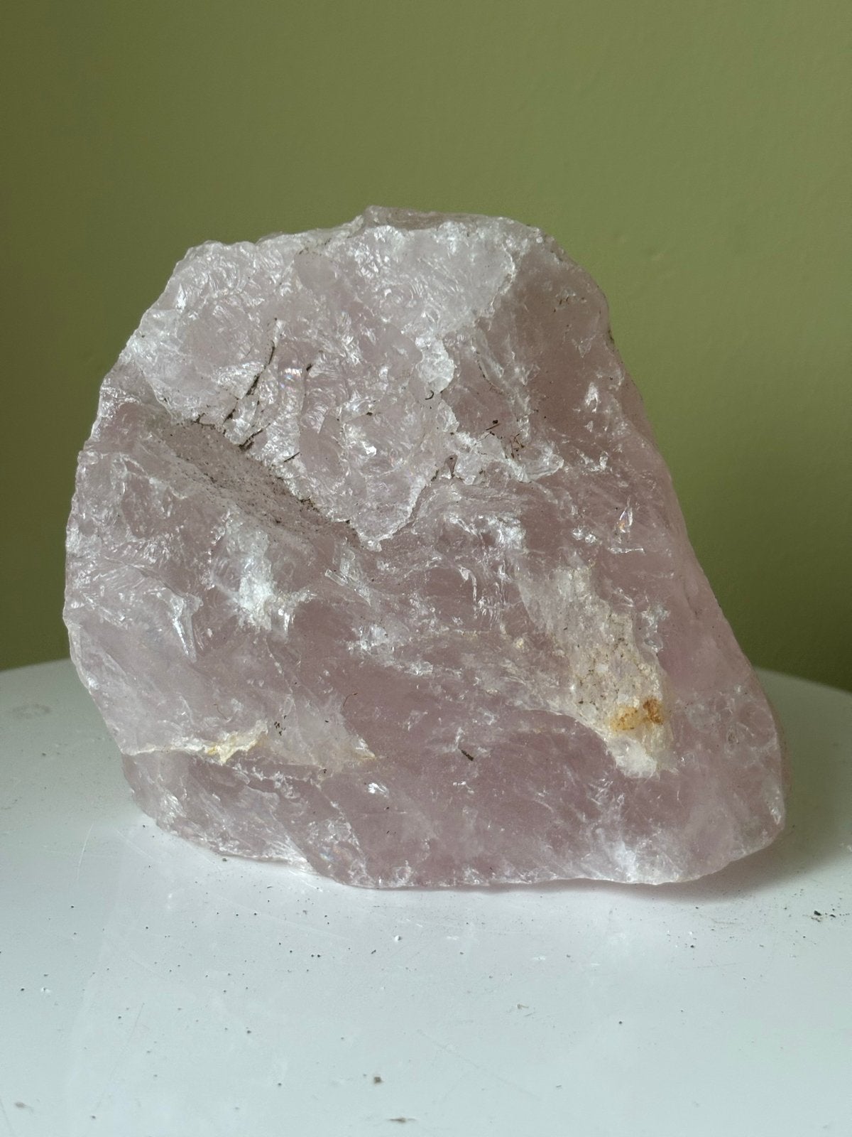 Grote ruwe Rozenkwarts Mineraal Edelsteen - 1.124 kg, Ophalen of Verzenden, Mineraal