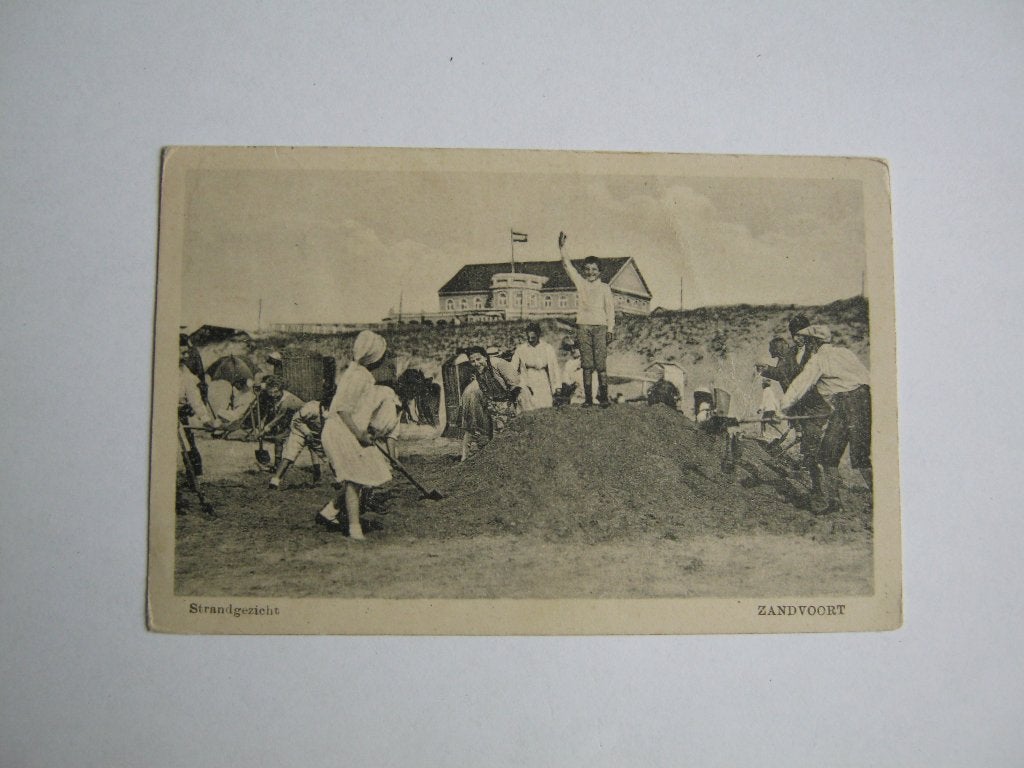 Ansichtkaarten Nederland, TC 9-67 Zandvoort, Strandgezicht, Ophalen of Verzenden, 1920 tot 1940, Gelopen, Noord-Holland