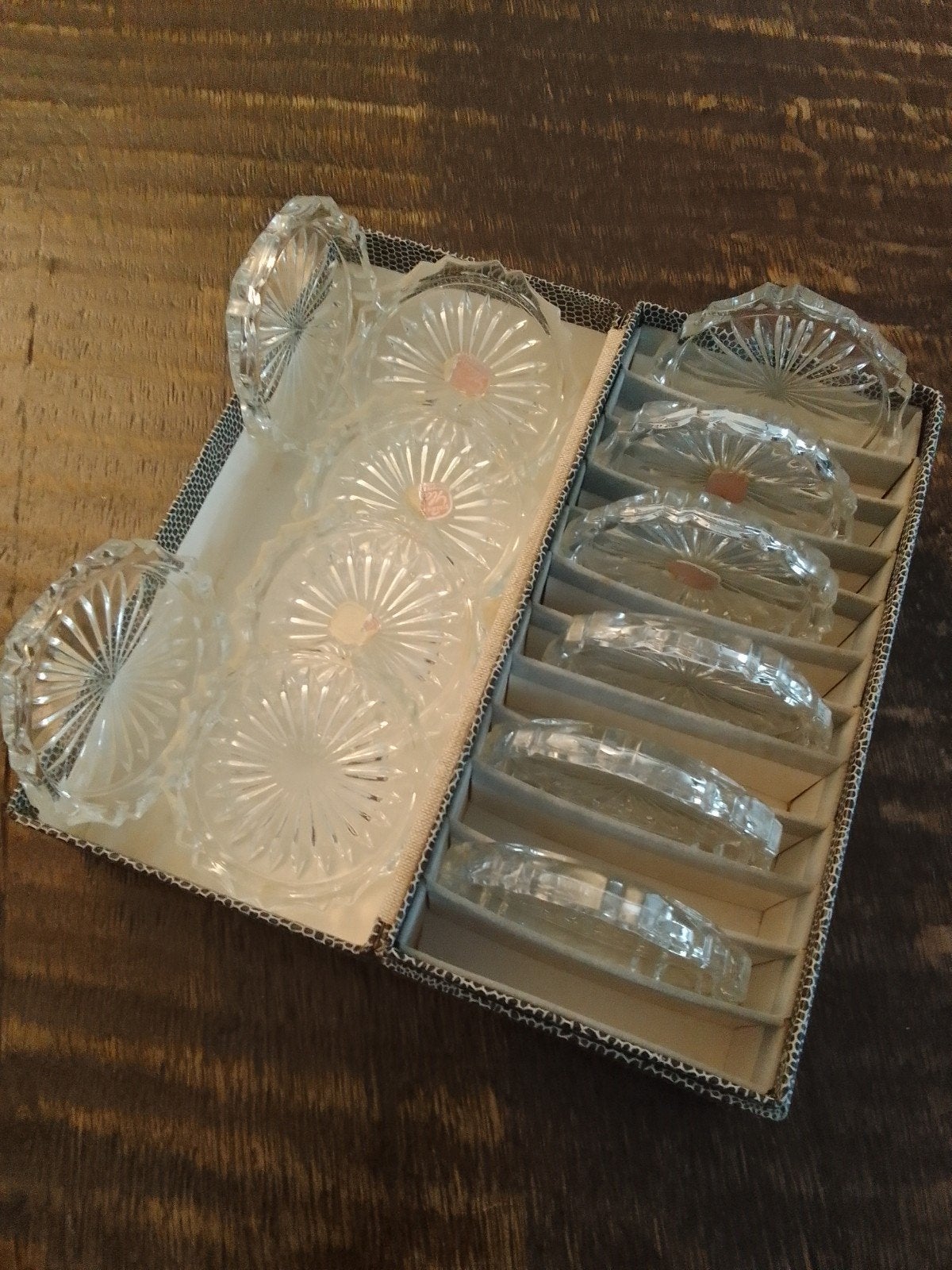 12 glazen onderzetters, Ophalen of Verzenden