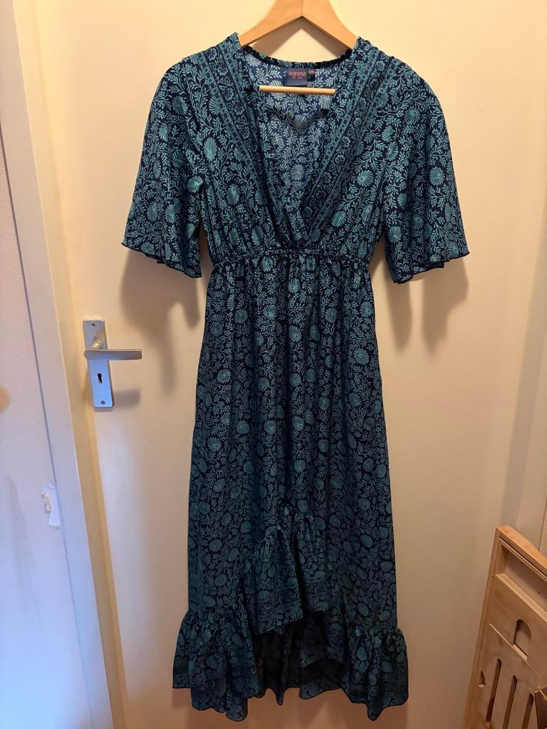 Nieuwe Ipanima jurk S/M met bloemenprint, Kleding | Dames, Maat 38/40 (M), Blauw, Nieuw, Ophalen of Verzenden