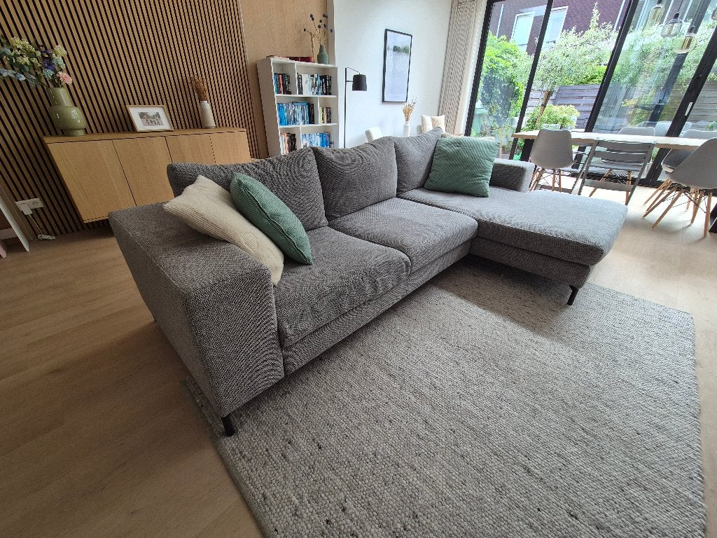 Moderne hoekbank (vandaag/morgen ophalen!), Huis en Inrichting, Banken | Bankstellen, Ophalen, 250 tot 300 cm, Gebruikt, Hoekbank