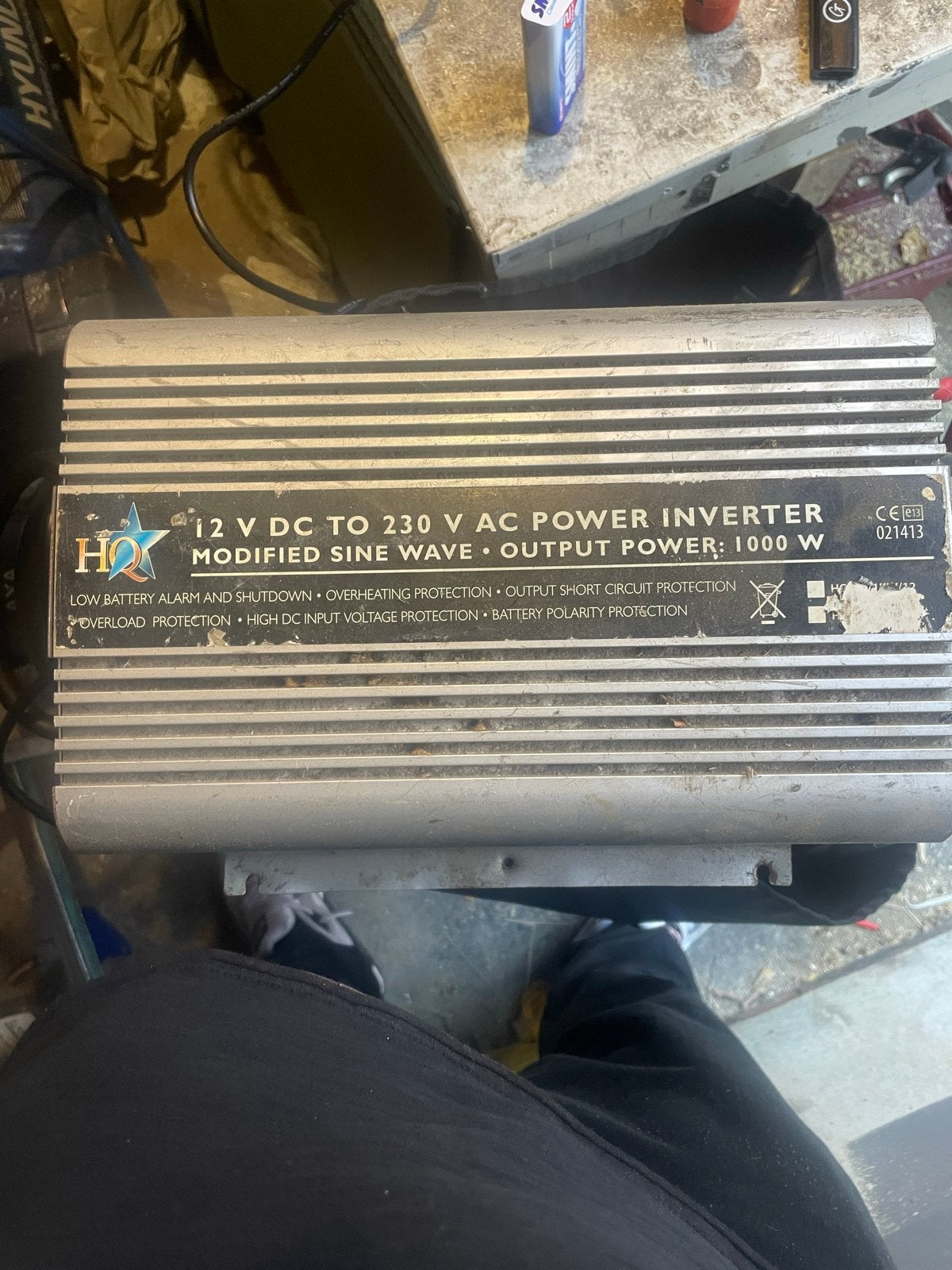 HQA Omvormer 12V DC naar 230V AC 1000W Modified Sine Wave, Ophalen, Gebruikt, Overige merken, Omvormer