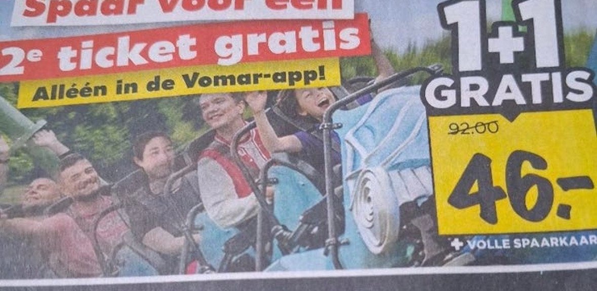 Korting Walibi, Twee personen, Kortingskaart