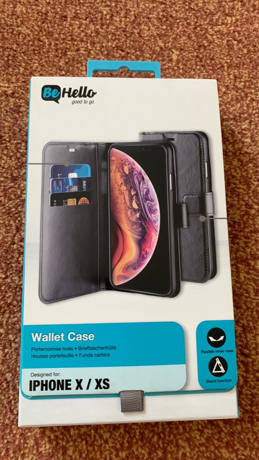 Iphone x/xs walletcase, Ophalen of Verzenden, Nieuw