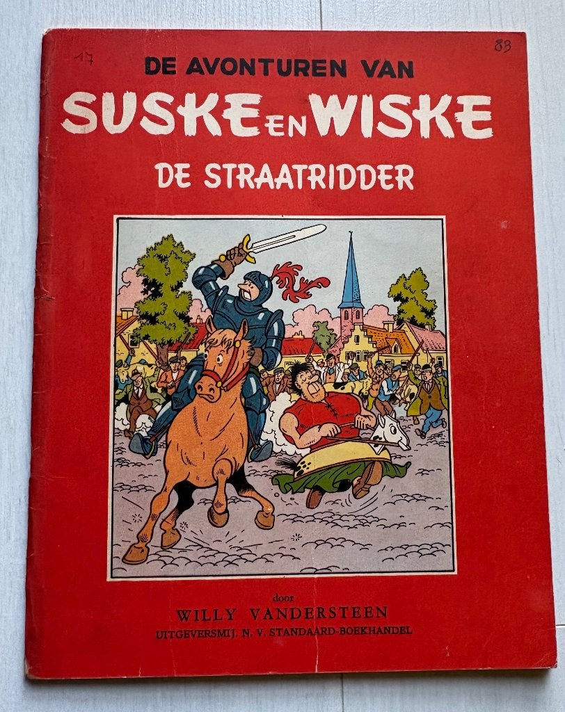 Suske en Wiske Rode Reeks Vlaams Straatridder 1ste druk, Boeken, Eén stripboek, Ophalen of Verzenden, Gelezen, Willy Vandersteen