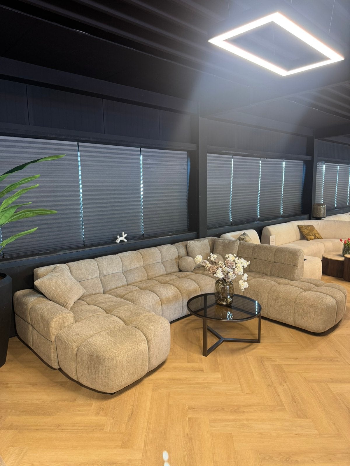 Japandi bankstel ritz €1695,- uit voorraad leverbaar, Ophalen of Verzenden, Zo goed als nieuw