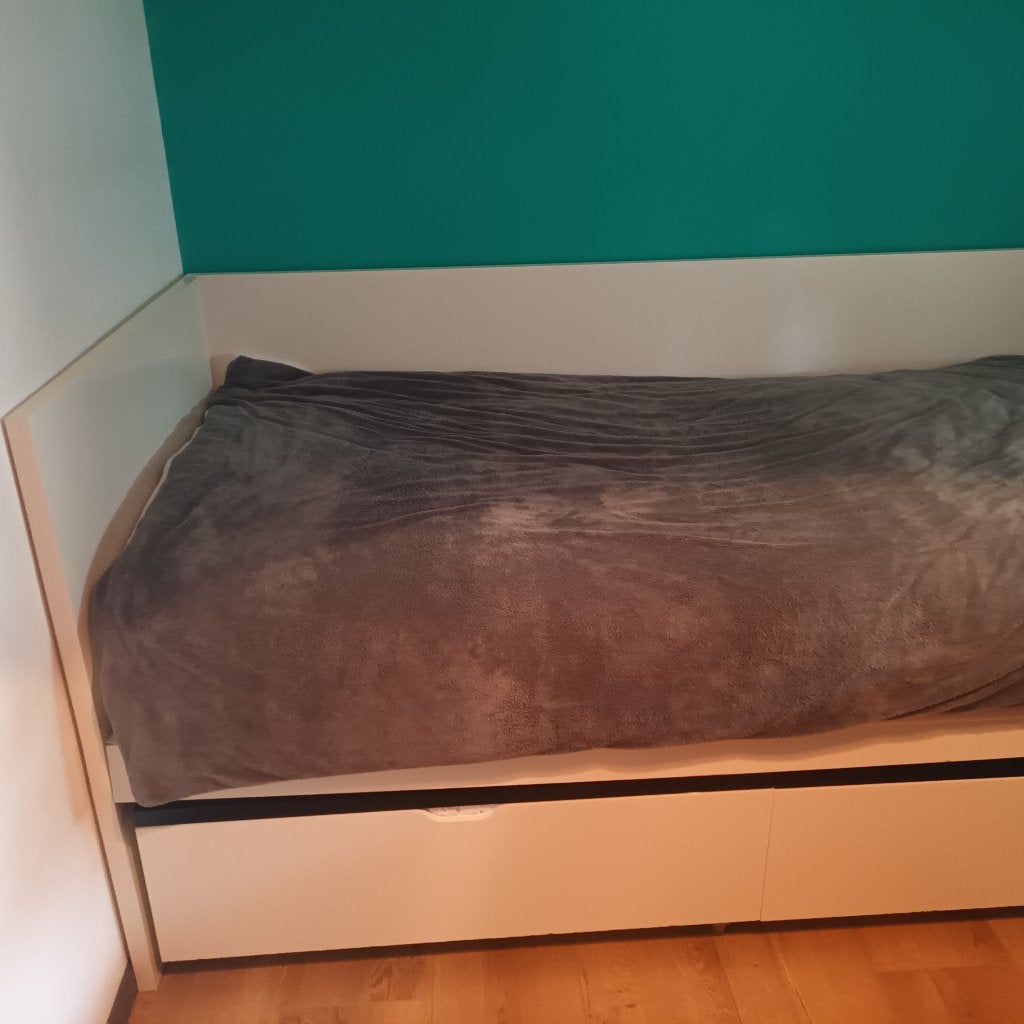 1 persoons bed 90×200, Huis en Inrichting, Ophalen, Gebruikt, 90 cm, Eenpersoons