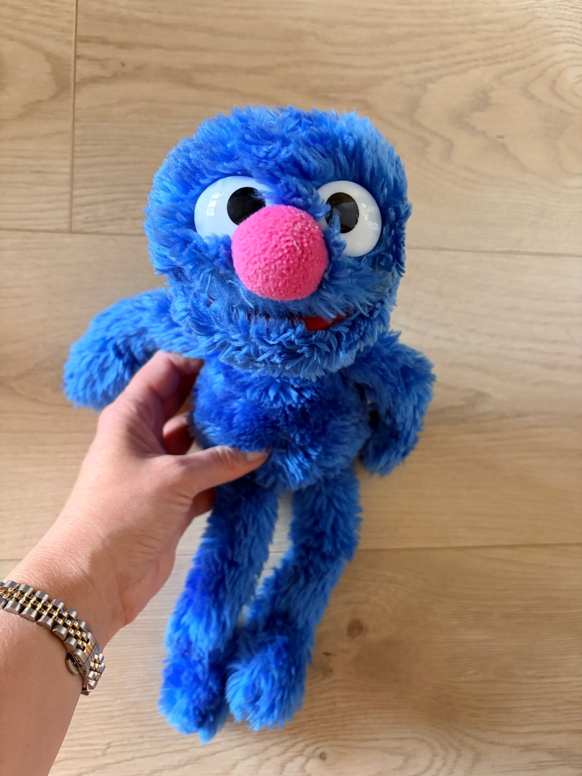 Blauwe Grover knuffel van Sesamstraat nieuw, Overige merken, Overige karakters, Overige typen, Blauw