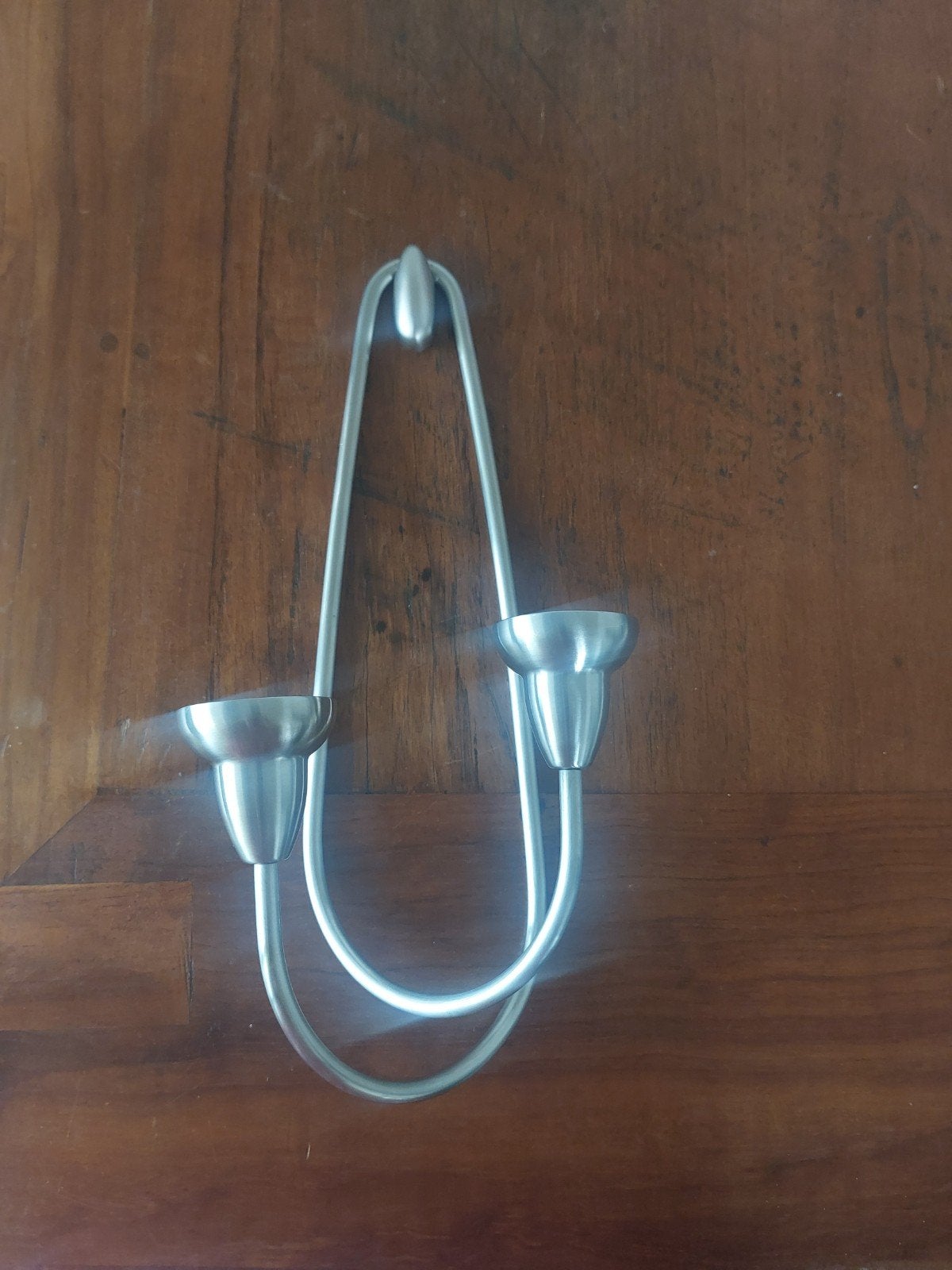 Georg Jensen Swing wandkandelaar mat gepolijst, Gebruikt, Overige merken, Ophalen of Verzenden, Metaal