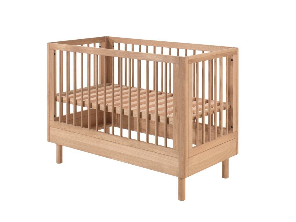 Forrest Oak babybed - 60x120 - Massief eiken, Kinderen en Baby's, Niet ingevuld, Niet ingevuld, Niet ingevuld