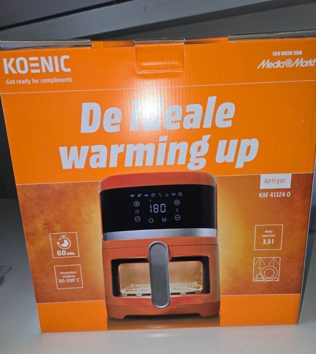 Koenic Airfryer KAF 41324 O - Nieuw in doos, Ophalen, Nieuw, Airfryer, 1000 t/m 1499 gram