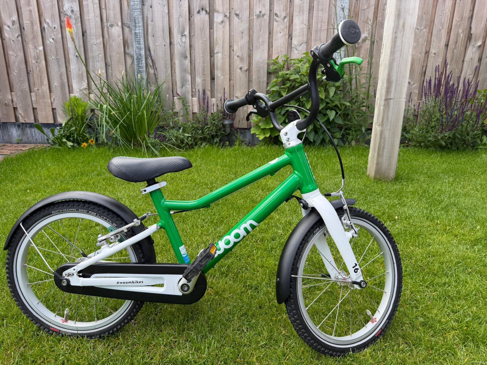 Woom 3 kinderfiets 16” groen, Ophalen, Zo goed als nieuw, 16 tot 20 inch