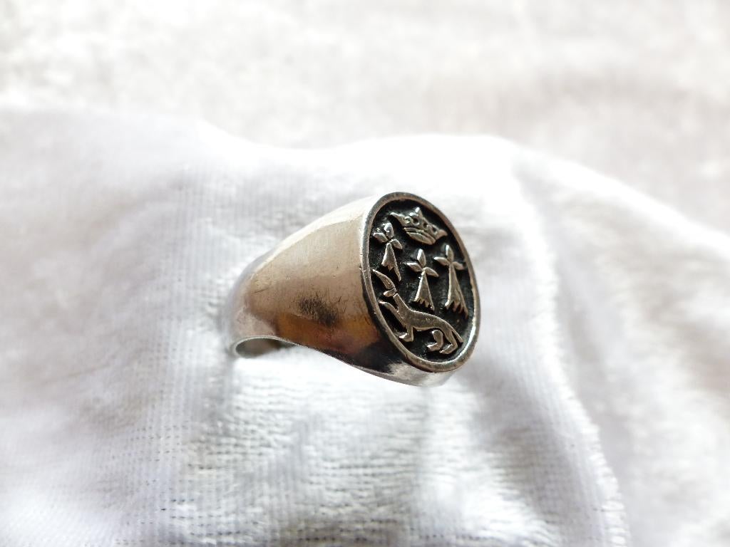 Mooie Aparte Handgemaakte Zilver Keltische Ring - maat 20,5, Verzenden, Zilver, Ring