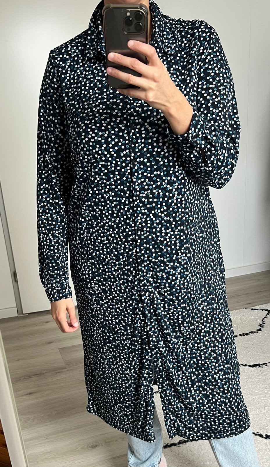 Maat xxl WE blouse tuniek zgan stippen polke dots trui, Ophalen of Verzenden, Zo goed als nieuw, Maat 46/48 (XL) of groter, Zwart