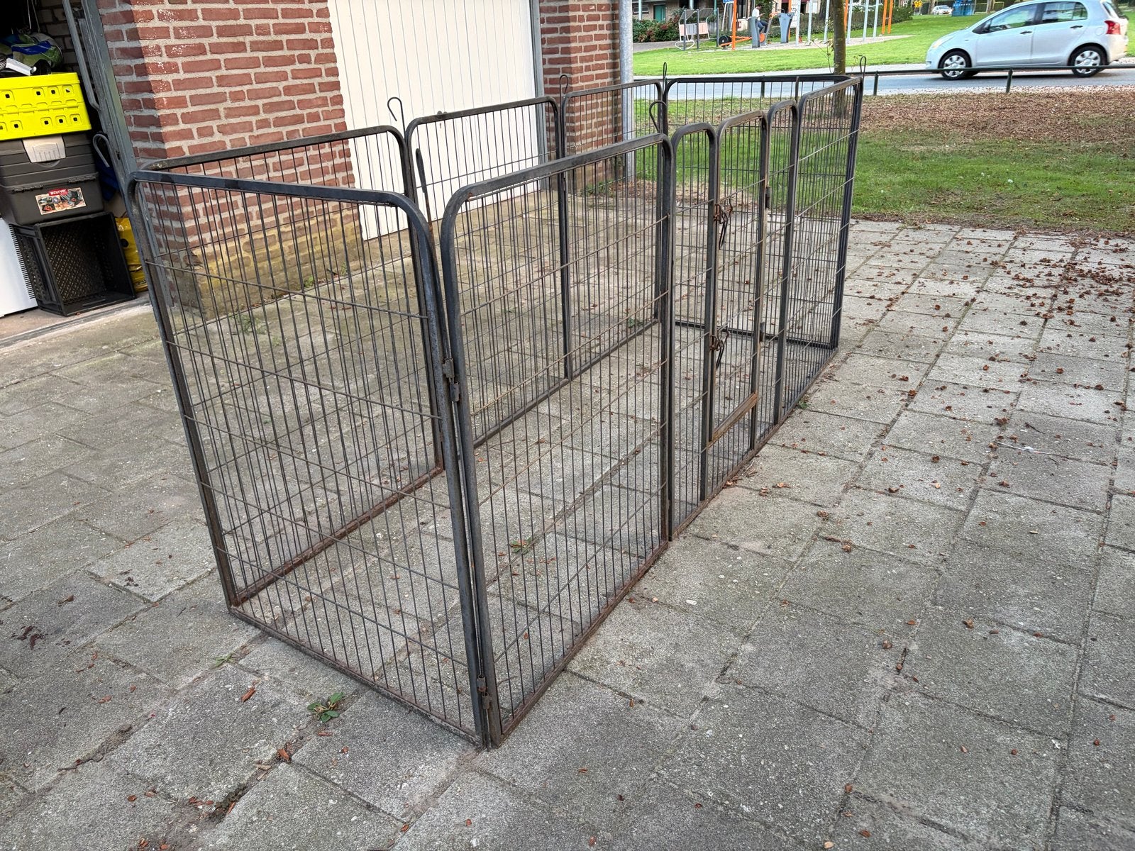 Buitenren honden kippen enz 100x240x80 cm, Dieren en Toebehoren, Ophalen, Gebruikt