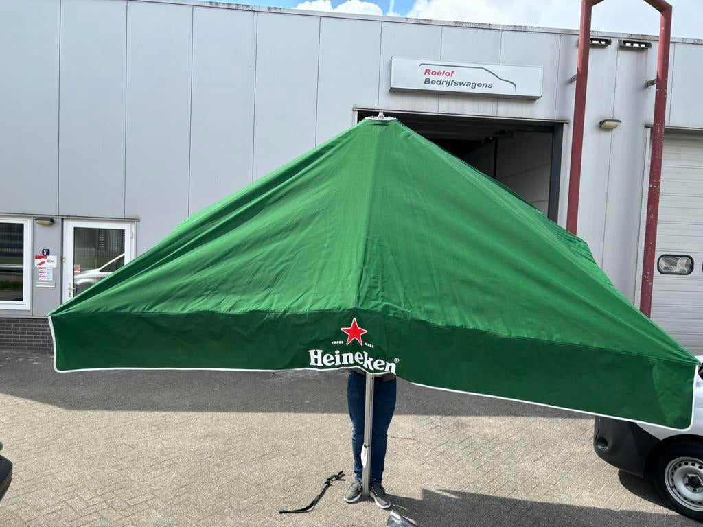 Heineken parasol 3x3, Tuin en Terras, Parasols, Ophalen of Verzenden