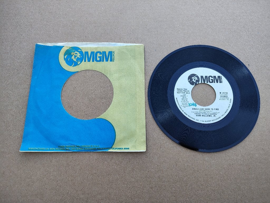 Single: Hank Williams JR -Angels Are Hard To Find (1970) USA, Cd's en Dvd's, Vinyl Singles, Verzenden, Gebruikt, Pop