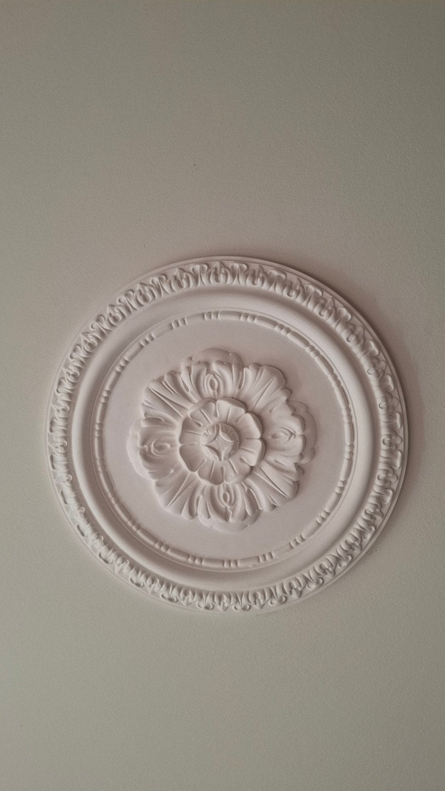 Plafond gips rozet 2 stuks van het schippertje, Wandsculptuur, Nieuw, Ophalen of Verzenden, Wit