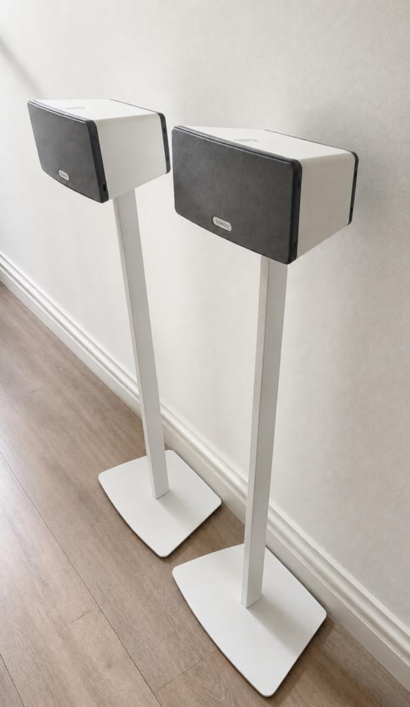 2x Sonos Play3 (wit) incl 2x vloerstandaard, Audio, Tv en Foto, Luidsprekers, Ophalen, Gebruikt, Sonos, Minder dan 60 watt