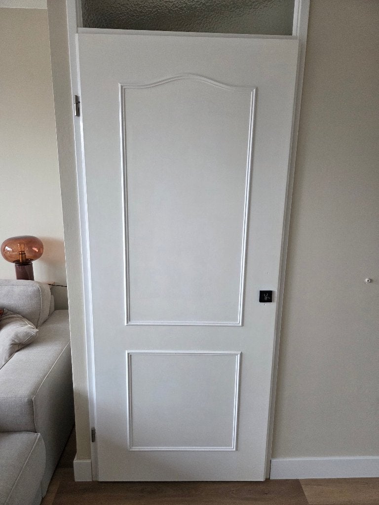 Zeer nette binnendeuren (paneel) opdek (linksdraaiend), Doe-het-zelf en Verbouw, Deuren en Horren, Ophalen, Gebruikt, 80 tot 100 cm