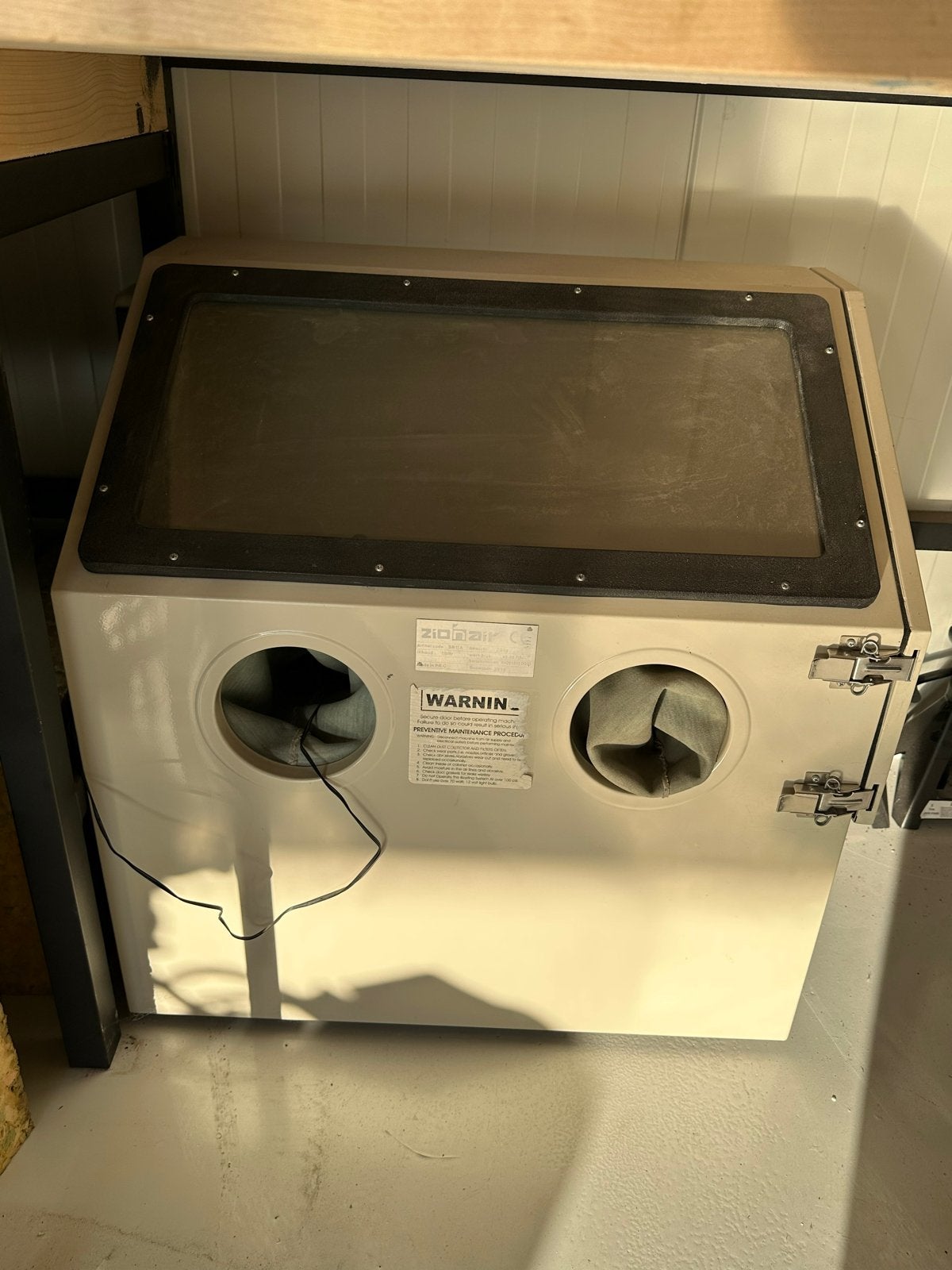 Straalcabine 190 liter met accessoires, Ophalen of Verzenden, Gebruikt