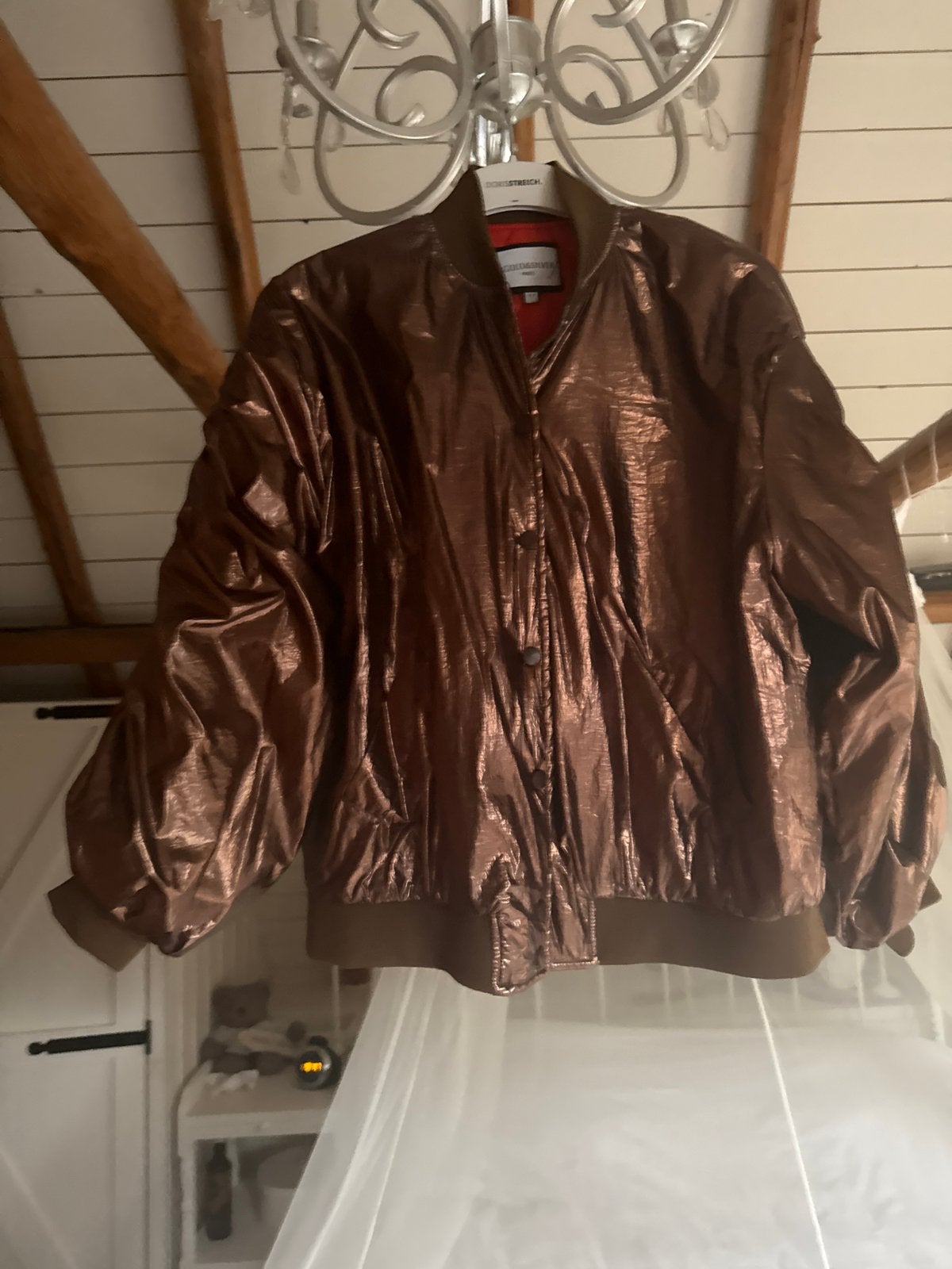 🤎Goud & Zilver Parijs Bomberjack, Ophalen of Verzenden, Nieuw, Maat 34 (XS) of kleiner, Overige kleuren