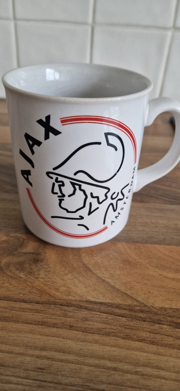AJAX mok met het oude logo, Verzamelen, Ophalen of Verzenden, Zo goed als nieuw, Ajax, Overige typen