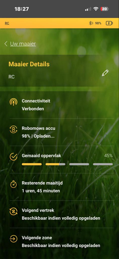 Robomow RC312U Robotmaaier met App-bediening, Tuin en Terras, Robotmaaiers, Ophalen of Verzenden, Gebruikt, Meer dan 25 cm, Met regensensor