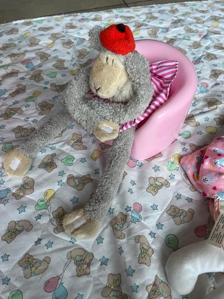 Baby Born meisje met bad spullen, Kinderen en Baby's, Ophalen of Verzenden, Gebruikt, Babypop