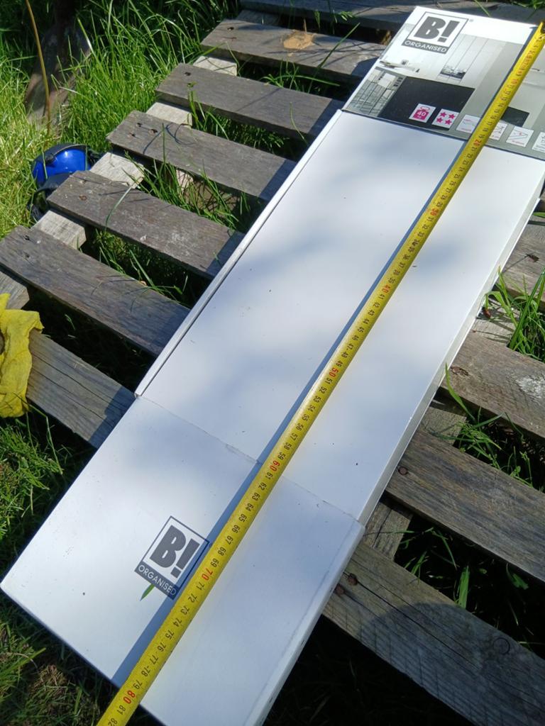 B! Organised wandplank wit hoogglans - 80 cm, Huis en Inrichting, Woonaccessoires | Wandplanken en Boekenplanken, Ophalen of Verzenden