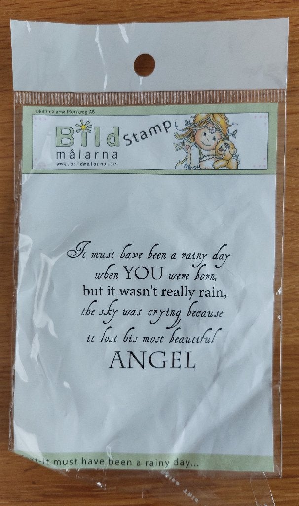 Bildmalarna tekst stempel, Ophalen of Verzenden, Zo goed als nieuw, EZ-mounted stempel