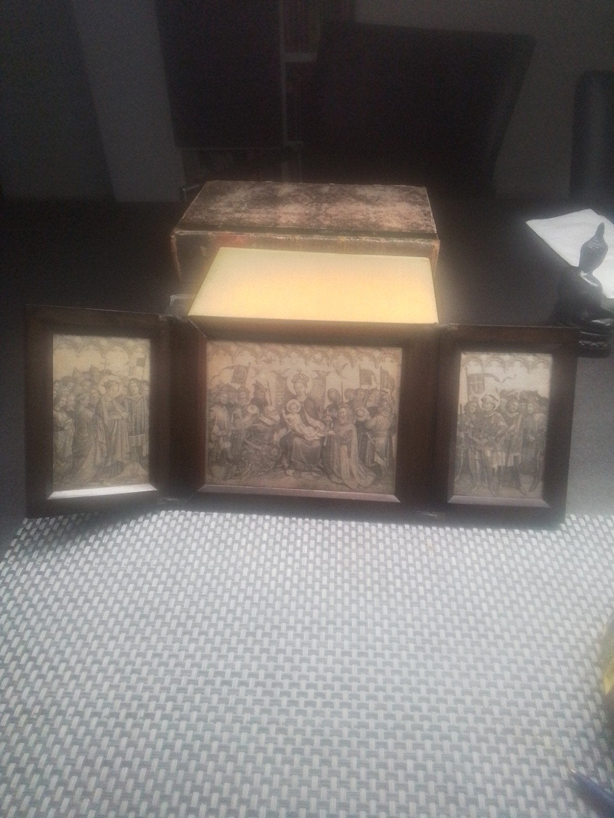 Antieke replica Lam Gods (1890-1930) van Van Eyck, Ophalen