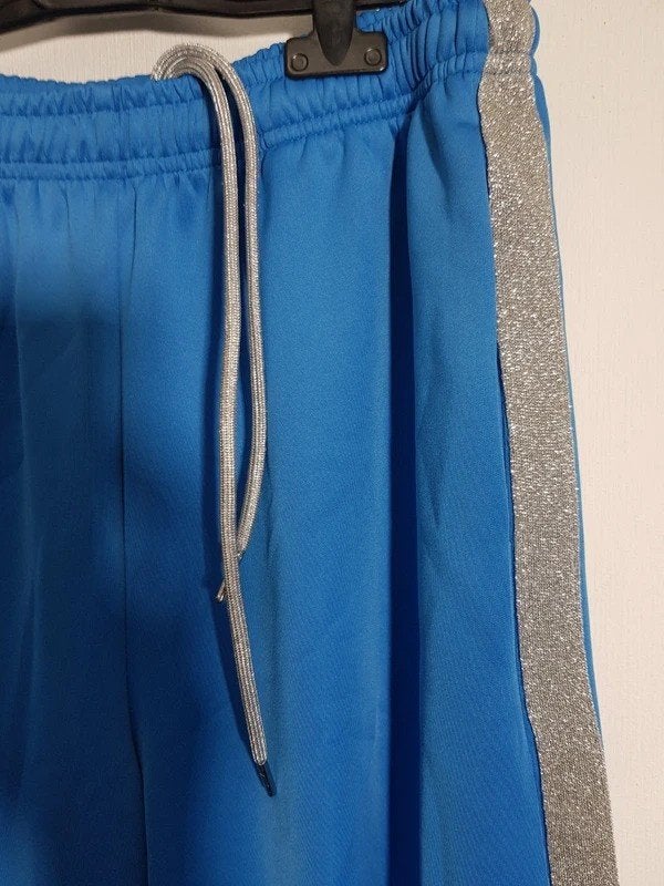 Loavies blauwe wide leg joggingbroek  – Maat M, Maat 38/40 (M), Fashiontiek, Blauw, Ophalen of Verzenden