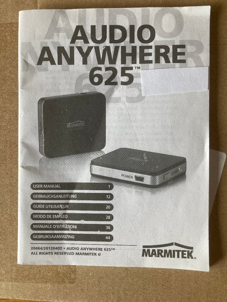Marmitek Audio Anywhere 625, Ophalen of Verzenden, Zo goed als nieuw, 10 meter of meer, Overige kabels