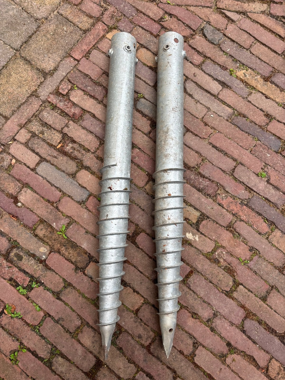 2 schoef paalen 1m, Ophalen of Verzenden, Zo goed als nieuw, Minder dan 180 cm, Palen