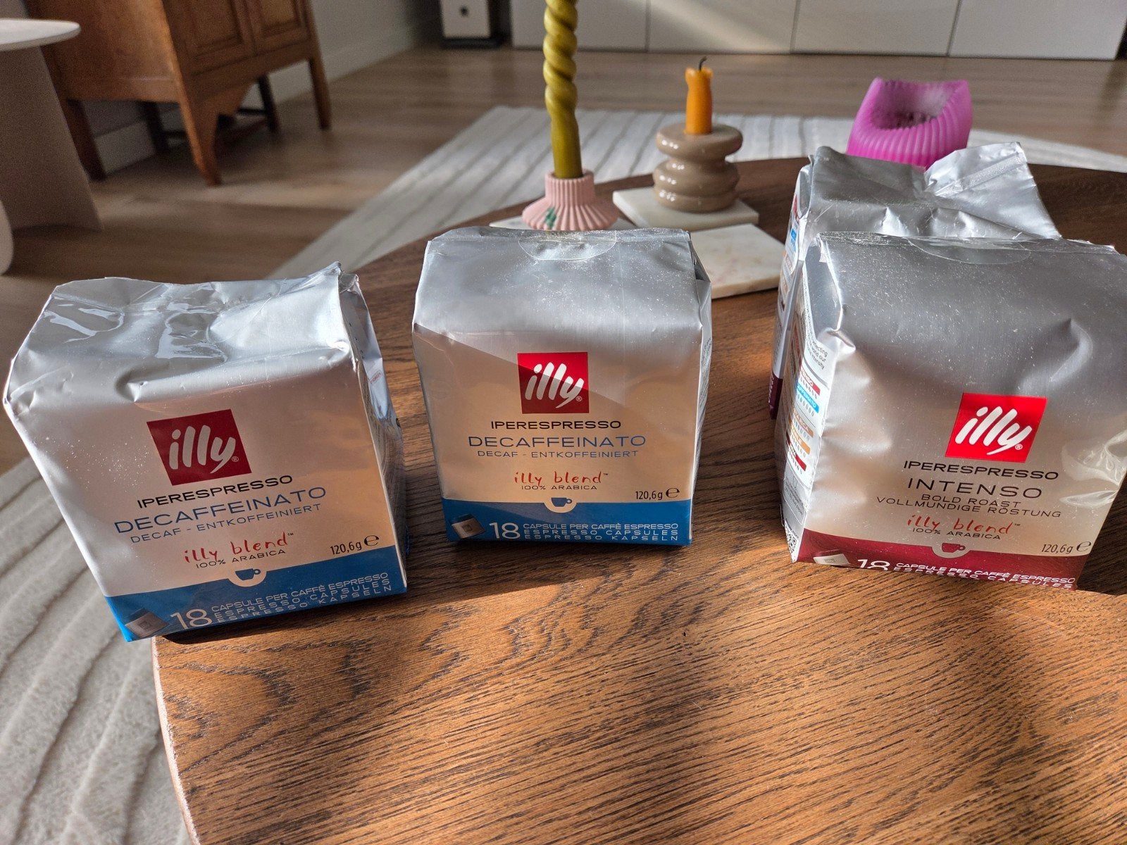 Illy Iperespresso Decaffeinato & Intenso Koffiecapsules, Ophalen, Koffiepads en cups, Overige modellen, Nieuw