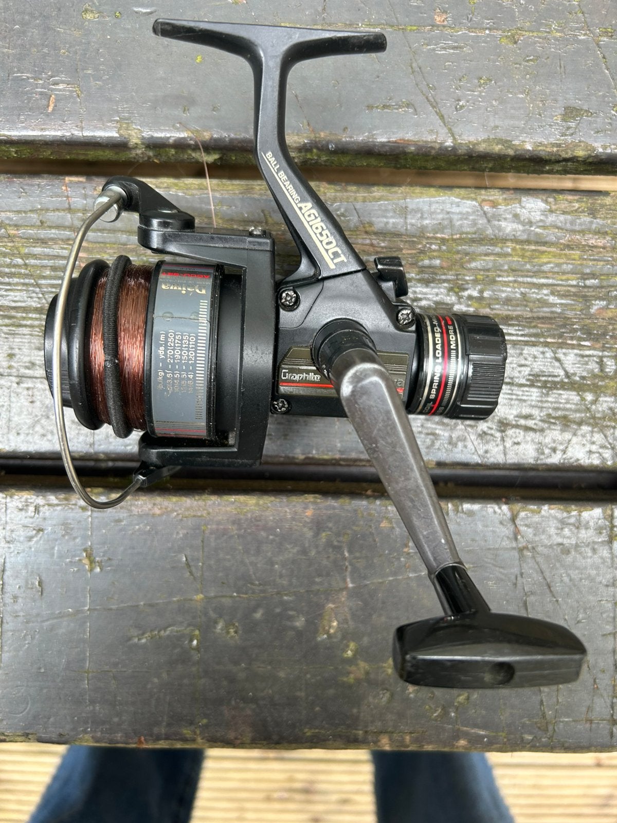 DAIWA AG1650CT MOLEN, Watersport en Boten, Hengelsport | Algemeen, Ophalen of Verzenden, Gebruikt, Molen