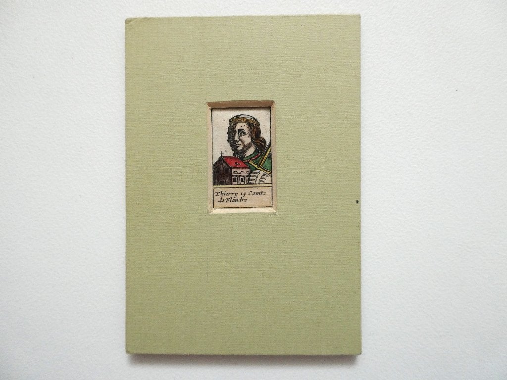 Gravure Thierry 15 Comte de Flandre / Diederik van de Elzas, Antiek en Kunst, Met passe-partout, Portret, Gravure, 1600 - 1699