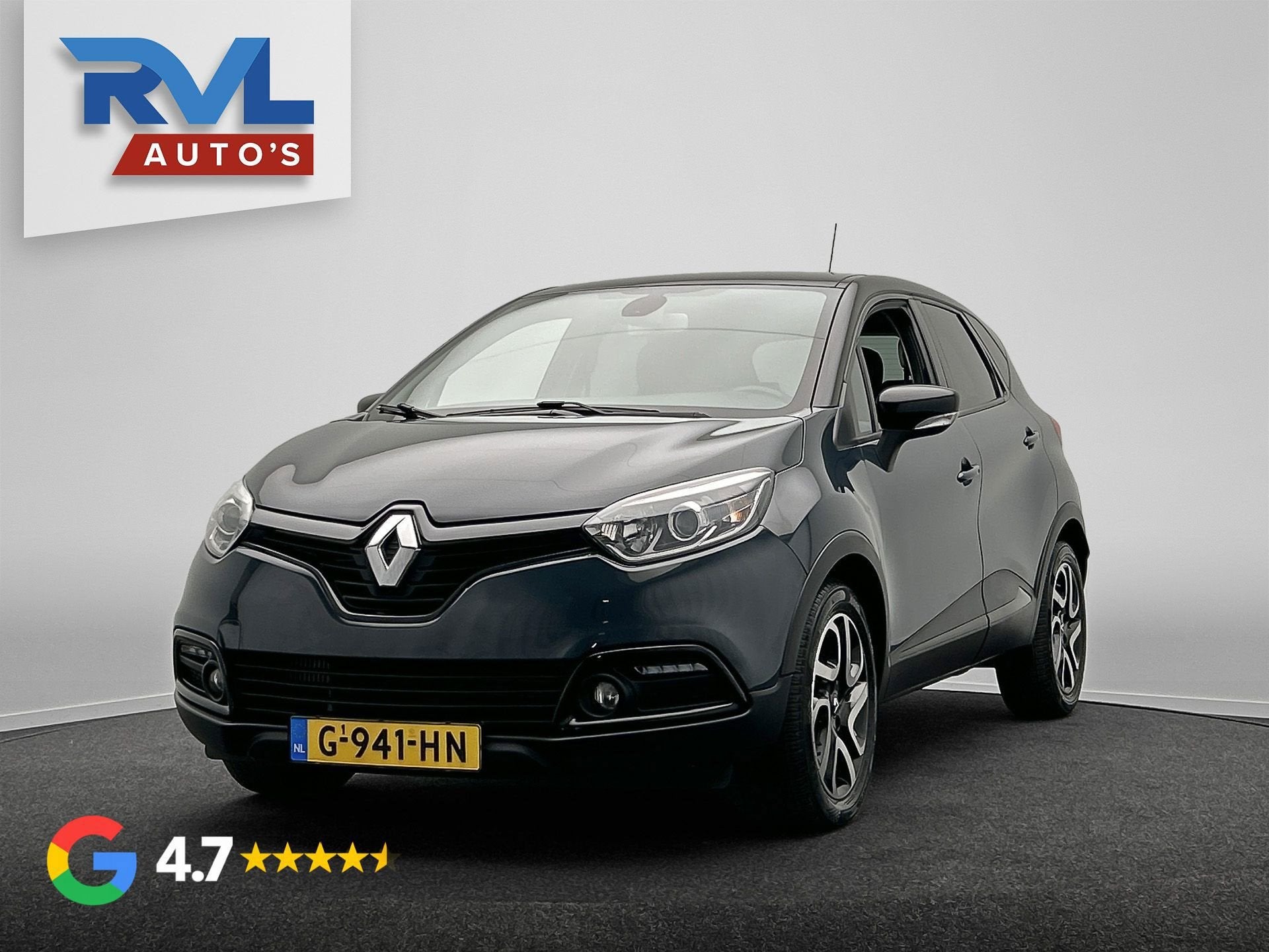 Renault Captur 1.2 TCe Dynamique | Leder | Camera | Navigati, Auto's, Euro 5, Zwart, 4 cilinders, Automatische klimaatregeling