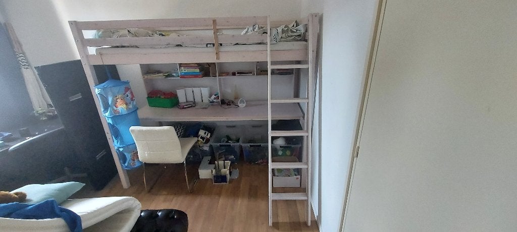 Hoogslaper / kinderbed met bureau, Ophalen, Gebruikt, Hoogslaper